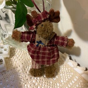 Vintage Boyds Bear Ornament Mocha Mooseby christmas moose ornament